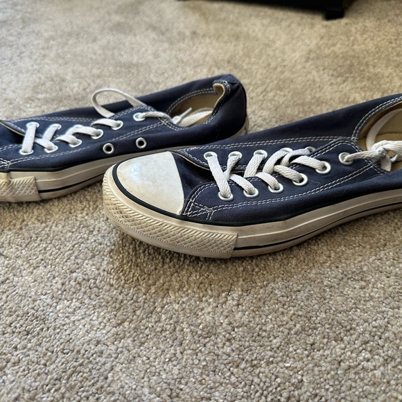 Navy Blue Converse - Picture 2 of 3